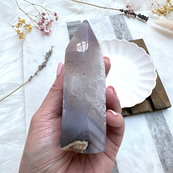 Beautiful Agate Druzy Tower - Picture 5 of 6